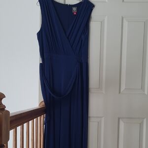 Elegant Navy Blue Sleeveless Jumpsuit